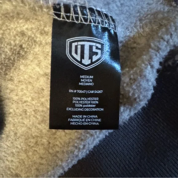 University of Michigan OTS Quarter Zip Pullover Gray Fleece Size Medium - Picture 7 of 7